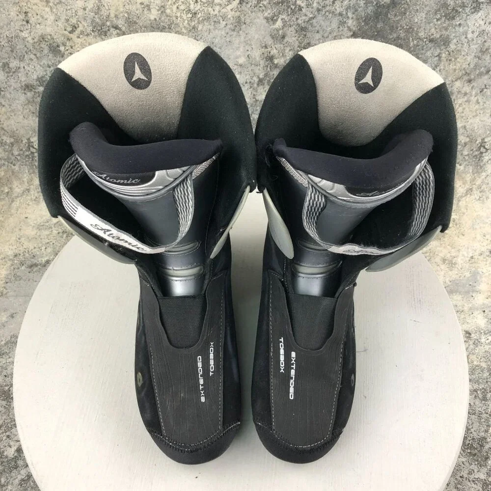 Atomic Women's Size 24 (US 6.5) Black Grey Extended Toebox Winter Ski Boots